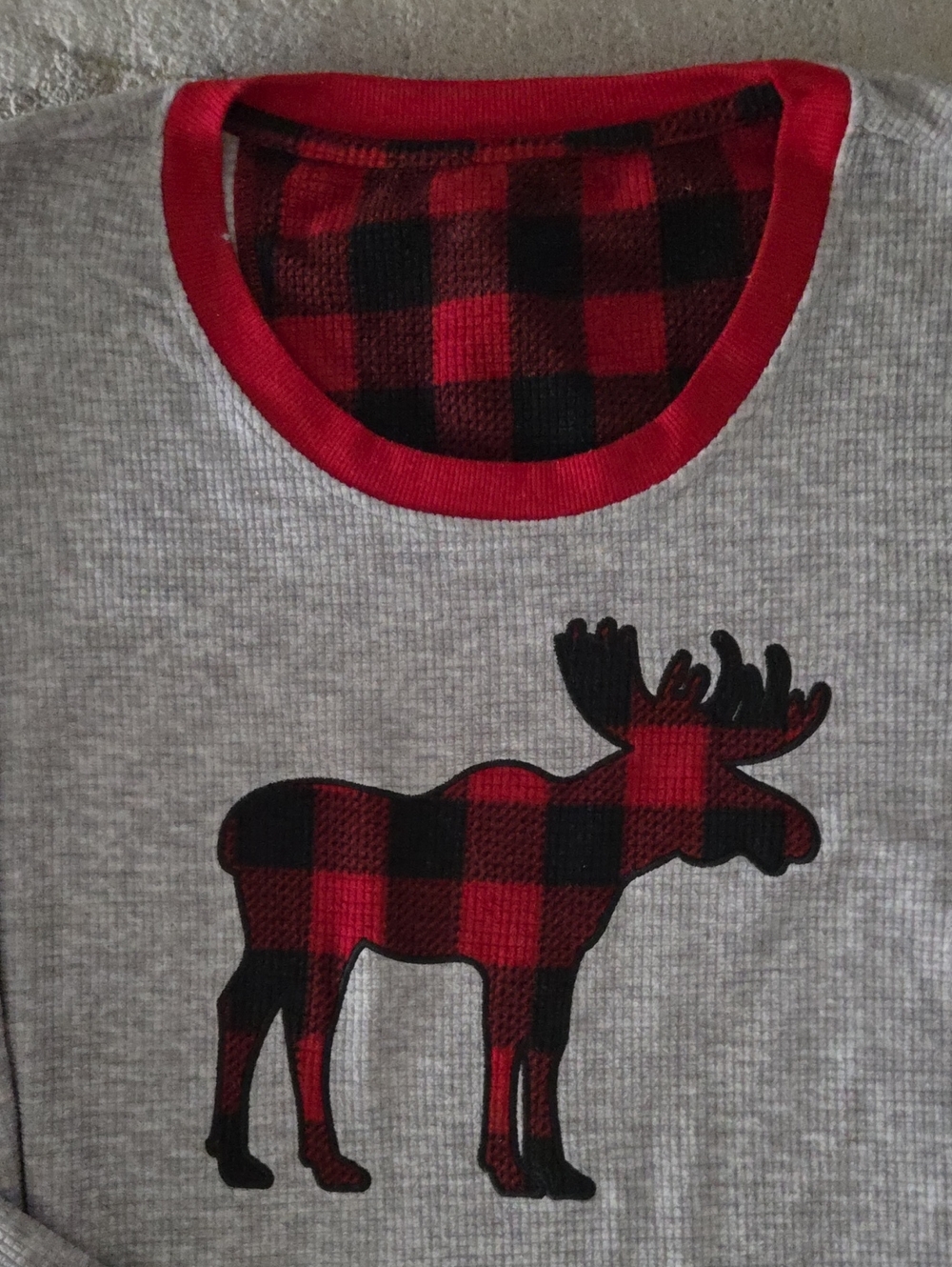 EDDIE BAUER Holiday Moose Plaid Pajama Set Women’s Small Cozy Loungewear - Picture 6 of 12